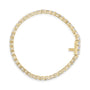 Pulsera tenis certificada IGI con diamantes cultivados en laboratorio de 18 1/2 ct. p.t. en oro amarillo de 14K, foto 4