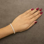 Pulsera tenis certificada IGI con diamantes cultivados en laboratorio de 18 1/2 ct. p.t. en oro amarillo de 14K, foto 3