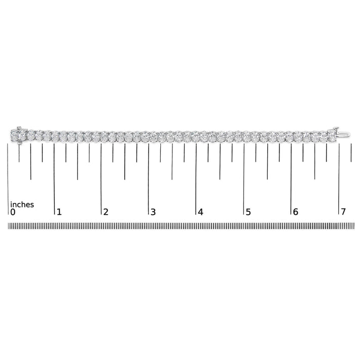 18 1/2 Ct. T.W. IGI Certified Oval-Cut Lab-Grown Diamond Tennis Bracelet in 14K Gold, photo 12