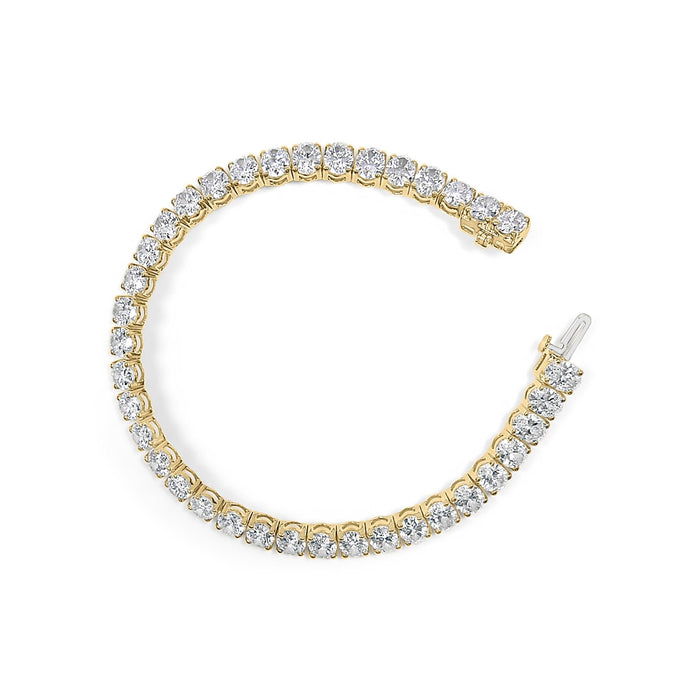 18 1/2 Ct. T.W. IGI Certified Oval-Cut Lab-Grown Diamond Tennis Bracelet in 14K Gold, photo 7