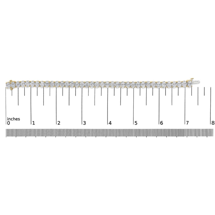 18 1/2 Ct. T.W. IGI Certified Oval-Cut Lab-Grown Diamond Tennis Bracelet in 14K Gold, photo 11