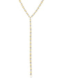Baguette Cubic Zirconia Y-Necklace in Gold-Plated Brass, photo 2