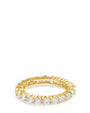 Round Cubic Zirconia Eternity Band in 18K Gold-Plated Brass, photo 1