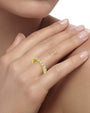 Round Cubic Zirconia Eternity Band in 18K Gold-Plated Brass, photo 2