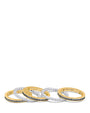 Round Cubic Zirconia Five-Band Eternity Ring Set in Brass, photo 2