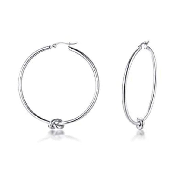 2 Inch Knot Hoop Earrings, photo 2