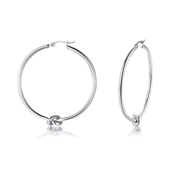 2 Inch Knot Hoop Earrings, photo 2