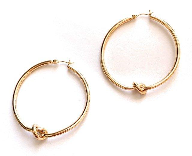 2 Inch Knot Hoop Earrings, photo 4