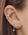 14K Gold Diamond Fringe Ear Cuff, photo 4