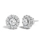 3 Ct. T.W. Lab-Grown Diamond Halo Stud Earrings in 10K White Gold, photo 2
