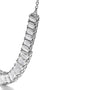 5 Ct. T.W. Lab-Grown Diamond Emerald-Cut Station Necklace in 14K White Gold, photo 4