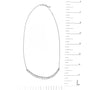 5 Ct. T.W. Lab-Grown Diamond Emerald-Cut Station Necklace in 14K White Gold, photo 5