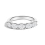 1 1/4 Ct. T.W. Lab-Grown Oval Diamond East West Band Ring in 14K White Gold, photo 1