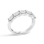 1 1/4 Ct. T.W. Lab-Grown Oval Diamond East West Band Ring in 14K White Gold, photo 4