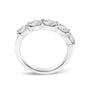 1 1/4 Ct. T.W. Lab-Grown Oval Diamond East West Band Ring in 14K White Gold, photo 6