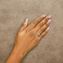 1 1/4 Ct. T.W. Lab-Grown Oval Diamond East West Band Ring in 14K White Gold, photo 3