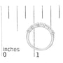 1 1/4 Ct. T.W. Lab-Grown Oval Diamond East West Band Ring in 14K White Gold, photo 7