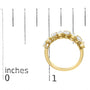 1 2/3 Ct. T.W. Lab-Grown Pear-Shaped Diamond Band Ring in 14K Gold, photo 13