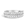 7/8 Ct. T.W. Baguette Lab-Grown Diamond Weave Design Band Ring in 14K White Gold, photo 1