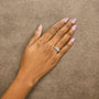 7/8 Ct. T.W. Baguette Lab-Grown Diamond Weave Design Band Ring in 14K White Gold, photo 3