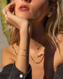 Pulsera de corazón de diamantes pavé en oro de 14K, foto 5