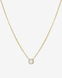 Collar de diamante grande en bisel en oro de 14K, foto 1