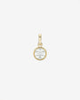 Dije de diamante en bisel grande en oro de 14K, foto 1
