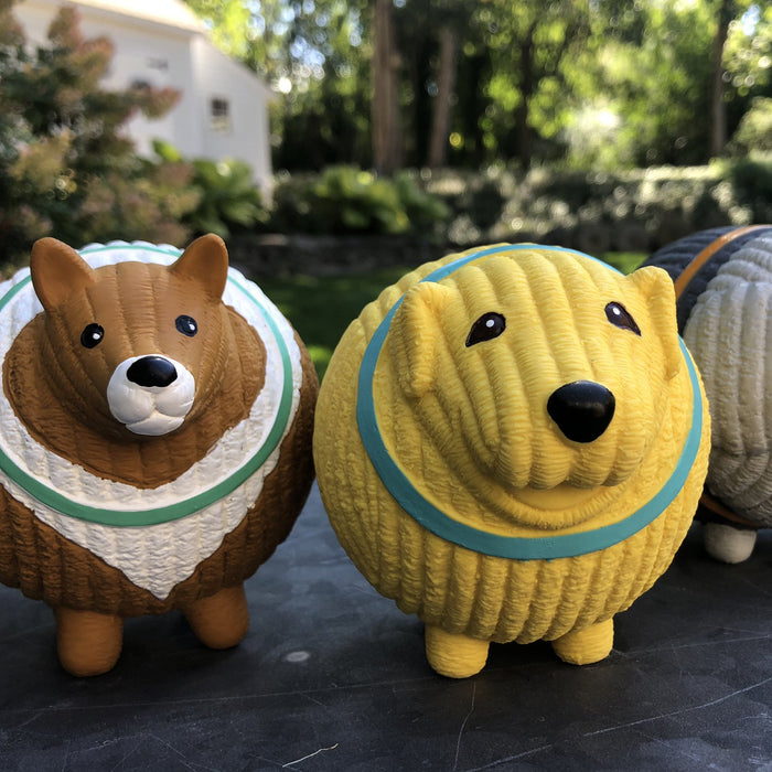 Assorted Ruff-Tex HuggleMutt Latex Ball Dog Toys, 3 Pack, Large, photo 8
