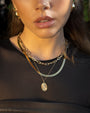 14K Gold Large Open Link Chain Necklace, photo 4