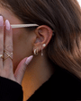 14K Gold Large X Ring, photo 5