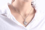 Collar con colgante grande de lágrima de cristal, foto 2