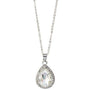 Collar con colgante grande de lágrima de cristal, foto 3