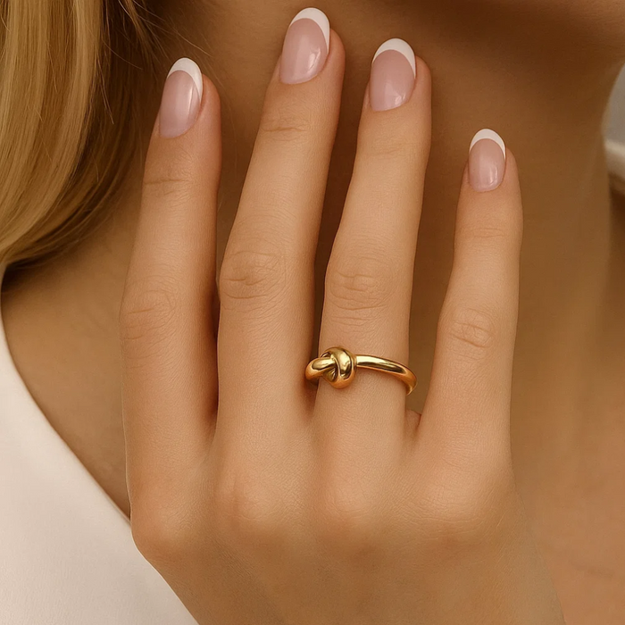 Dainty Love Knot Ring, photo 8