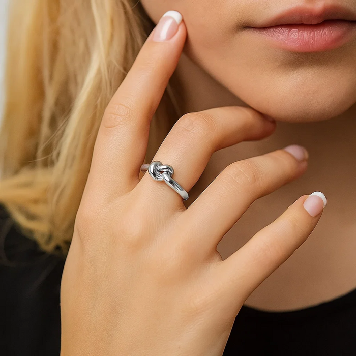 Dainty Love Knot Ring, photo 5