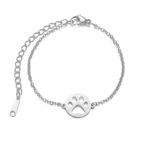 LoveyPaws Cutout Paw Print Charm Bracelet, photo 3