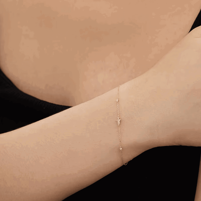 Lunar Bliss Cable Chain Cubic Zirconia Bracelet, photo 2