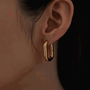 Lurienne Rectangle Hoop Earrings, photo 2