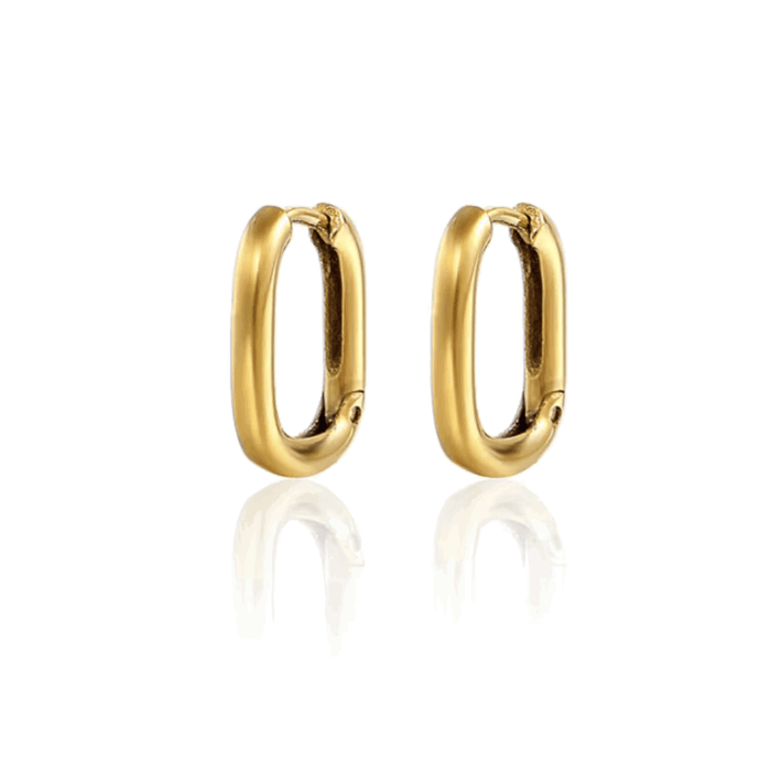 Lurienne Rectangle Hoop Earrings, photo 1