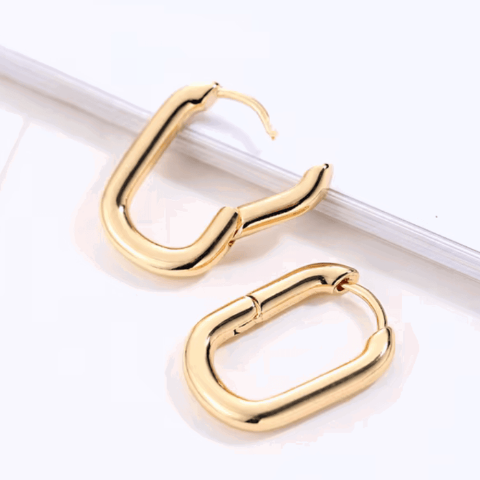 Lurienne Rectangle Hoop Earrings, photo 3