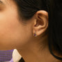 Red Ruby and Diamond Accent Teardrop Stud Earrings in 14K Yellow Gold, photo 3