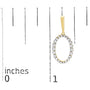 1/2 Ct. T.W. Graduating Diamond Oval Dangle Earrings in 14K Yellow Gold, photo 5
