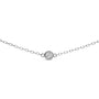 1/2 Ct. T.W. Bezel-Set Diamond Station Necklace in 14K White Gold, photo 2