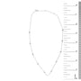 1/2 Ct. T.W. Bezel-Set Diamond Station Necklace in 14K White Gold, photo 5