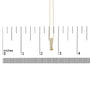 1/7 Ct. T.W. Bezel-Set Diamond Vertical Bar Pendant Necklace in 14K Yellow Gold, photo 5