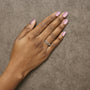Anillo de clip de papel con diamantes de 1/4 ct. p.t. en oro blanco de 14K, foto 3
