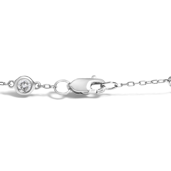 1/2 Ct. T.W. Diamond by Yard Bracelet in 14K White Gold, photo 2