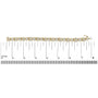 8 1/5 Ct. T.W. Baguette and Princess-Cut Diamond Geometric Twist Link Bracelet in 14K Yellow Gold, photo 5