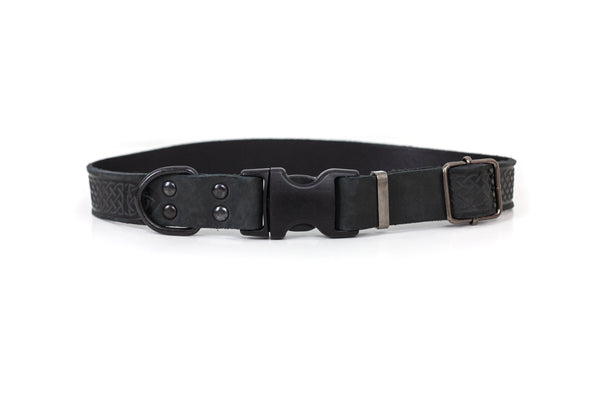 Collar de piel Celtic Sport con broche rápido para perro, foto 2