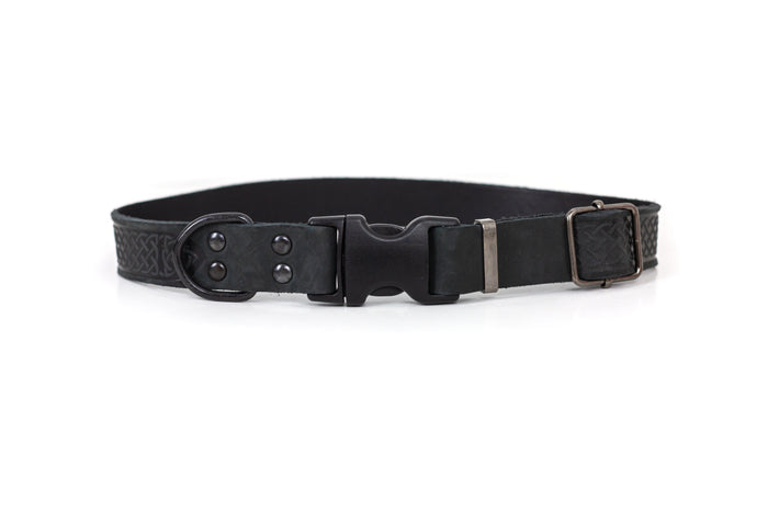 Celtic Sport Leather Quick-Release Dog Collar, photo 2