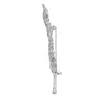 Broche prendedor de pluma con diamantes de 2 7/8 ct. p.t. en oro blanco de 18K, foto 4